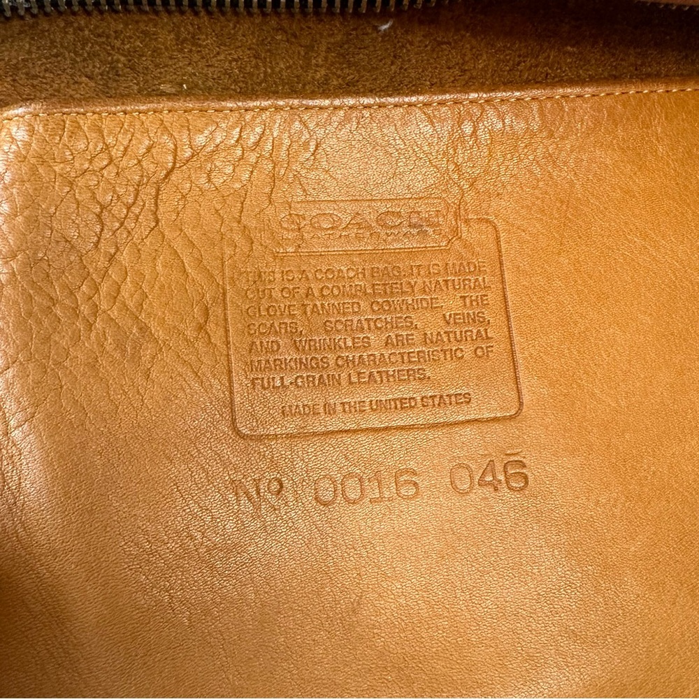 Flawed Coach Vintage Bleecker Leather Bucket Bag Small in Honey No. 4070 - Picture 12 of 16